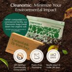 Cleanomic Compostable* Snack Size Food Storage Bags (50 Eco Zip) Freezer and Leak Proof, Also Available Gallon, Quart and Sandwich Size Bags - Image 5