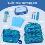 Bentgo Kids Bento-Style 5-Compartment Leak-Proof Lunch Box - Ideal Portion Sizes for Ages 3 to 7 - Durable, Drop-Proof, Dishwasher Safe, PFAS & BPA-Free & Made with Food-Safe Materials (Blue) - Image 7