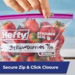 Hefty Slider Storage Bags, Quart Size, 20 Count (Pack of 9), 180 Total - Image 3