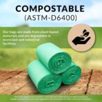 Reli. Compost Bags 3 Gallon (150 Count) | ASTM D6400 | Compostable Trash Bags for Food Scraps | Small Composting Liners for Kitchen Compost Bin/Countertop Bin | Green, Eco for Food Waste, 3 Gal - Image 5