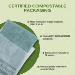 Plant-Based Cello Bags, 85 Count Compostable Storage Bags, Self-Sealing Translucent Frosted Bag for Clothes Snacks Cosmetics, Biodegradable Packaging with Resealable Closure, Small (6x9) - Image 4