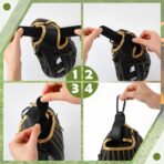 Therwen Adjustable Baseball Glove Clip for Hanging Bags Training Sports Gear Glove Protection Accessory Clip Bag Attachment with Hanging Loops Travel Accessories for Drying - Image 3