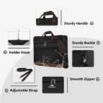 MATEIN Suit Garment Bag for Travel, Large Garment Bags for Hanging Clothes Travel, Foldable Suit Carrier with Shoulder Strap For Business, Premium 2 in 1 Hanging Suitcase Luggage, Black Brown - Image 6