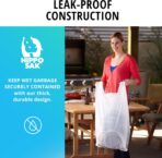 Hippo Sak - Tall Kitchen Garbage Bags with Ergonomic Handles - 13 Gallon Trash Bags - Super Strong, Patented Reinforced Bottom and Leak Proof Tall Kitchen Trash Bags - Heavy Duty Trash Bags (90 Count) - Image 6