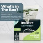 Matter Compostable Sandwich Bags for Food Storage, Eco-Friendly, Resealable, 200 Count - Image 5