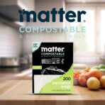 Matter Compostable Sandwich Bags for Food Storage, Eco-Friendly, Resealable, 200 Count - Image 8