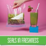 Ziploc Quart Food Storage Freezer Bags, Grip 'n Seal Technology for Easier Grip, Open, and Close, 38 Count, Pack of 3 (114 Total Bags) - Image 6