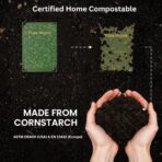 Paw Monk Certified Home Compostable Dog Poop Bags Rolls Refill-120 Bags, Extra Thick 20 Micron, Leakproof & Easy Open doggy poop bags, Unscented - Image 4