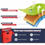 Med Specimen Transport Bag - Insulated Biohazard Cooler for Clinic and Lab, Reusable Specimen Tote with Handle, 7"L x 6"W x 10"H (5pcs) - Image 4