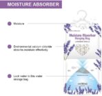 CANAGER Hanging Moisture Absorber, Lavender Vanilla Moistureproof Hanging Bag，Dehumidifier Bag (8 packs) Hanging Closet Dehumidifier Bags, Moisture Absorb 12.5 oz - Image 5