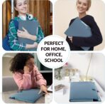 SKYDUE Expanding File Organizer with 8 Pockets, Accordion File Folders with Labels, Portable Document Paper Bill Receipt Organizer, Home College School Office Supplies, Letter Size, Blue - Image 8