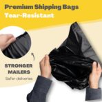 Shipping Bags (30 Pack) with Label Pouch - 8x12, 10x14 & 12x16 - Poly Mailers for Clothes, Self-Seal Plastic Mailing Envelopes - Tear & Water-Resistant Packaging Bags for Clothing, Not Padded - Image 5