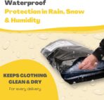 Shipping Bags (30 Pack) with Label Pouch - 8x12, 10x14 & 12x16 - Poly Mailers for Clothes, Self-Seal Plastic Mailing Envelopes - Tear & Water-Resistant Packaging Bags for Clothing, Not Padded - Image 6