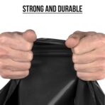Ultrasac 55-60 Gallon 6.0 MIL Black Heavy Duty Trash Bags - 39" x 58" - Pack of 15 - For Contractor, Construction, & Industrial,UL-39586BK - Image 4