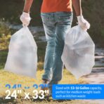 Reli. SuperValue 13 Gallon Trash Bags | 1000 Count Bulk | Tall Kitchen | Can Liners | Clear Multi-Use Garbage Bags - Image 5