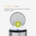 simplehuman Code G 100 Count, Dispenser Pack Custom Fit Liners, Drawstring Trash Bags, 30 Liter / 8 Gallon, White - Image 5