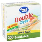 Great Value Sandwich Bags, 300 count - Image 3