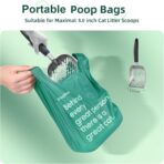 125 Count Cat Poop Bags with Handles, Disposable Litter Bags for Pet Poop, Extra-Thick Kitty Cat Waste Bags Easy Tie Leak-Proof Strengthen Unscented (Made of 70% Recycled Plastic) - Image 5