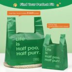 125 Count Cat Poop Bags with Handles, Disposable Litter Bags for Pet Poop, Extra-Thick Kitty Cat Waste Bags Easy Tie Leak-Proof Strengthen Unscented (Made of 70% Recycled Plastic) - Image 6