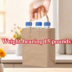 Uniqora 20-1000PCS Custom Printed Kraft Paper Bags,Personalized Retail Gift Bags with Logo, Thank You Bag for Party,Small Business, 7.87x4.33x10.63 Inch Medium Size, Custom Gift Bags with Handles - Image 5