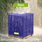 Pallet Cover Tarp Waterproof, Pallet Covers Heavy Duty Waterproof bulk Pallet Covers 48 x 48 x 60'' Outdoor Pallets Tarps Bulk Box Cover 48 x 48 x 60'' Custom Blue Fits Wood Patio Furniture - Image 4