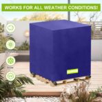 Pallet Cover Tarp Waterproof, Pallet Covers Heavy Duty Waterproof bulk Pallet Covers 48 x 48 x 60'' Outdoor Pallets Tarps Bulk Box Cover 48 x 48 x 60'' Custom Blue Fits Wood Patio Furniture - Image 6