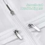 MISSLO Portable 70" Wedding Dress Garment Bag with Bride Tote Bag 8'' Gusseted Dress Bags for Gowns Long 4 Pockets Dress Cover for Women, White - Image 7