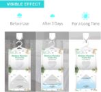 CANAGER Hanging Moisture Absorber-12 Packs, Hanging Dehumidifier Bags for Closet,Bedroom and kitchen,Fragrance Free,Moisture Absorb 12.5OZ - Image 7