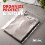 Zip Bags Clear Plastic With Zipper Seal - By DiRose | Resealable, Strong, Thick, Sturdy| For Organizing, Travel, Shipping, Packaging, and Storage | 10X12 | 100 Pack - Image 9