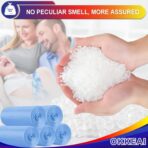 OKKEAI 8 Gallon Kitchen Trash Bags Blue Garbage Bags Strong 30L Trash Can Bags Medium Wastebasket Bin Liners for Home Office, Lawn,Bathroom,60 Count (Fits 7-10 Gallon Bins) - Image 6