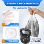 Charmount Small Trash Bags 1.2 Gallon, 102 Count Garbage Bags Bathroom Trash Can Liners,fit 4.5-5 Liter Clear - Image 3