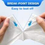 Charmount Small Trash Bags 1.2 Gallon, 102 Count Garbage Bags Bathroom Trash Can Liners,fit 4.5-5 Liter Clear - Image 5