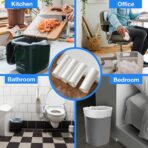 Charmount Small Trash Bags 1.2 Gallon, 102 Count Garbage Bags Bathroom Trash Can Liners,fit 4.5-5 Liter Clear - Image 7