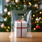 Purple Q Crafts Plastic Bag With Die Cut Handle 9" x 12" Clear Merchandise Bags 100 Pack for Retail, Gifts, Trade Show and More - Image 5