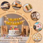 FUNFERY 30 Pcs Sourdough Bread Bags for Home Made Bread Sourdough,Large Paper Bags for Breads Gifting with Window & Cute Seal Stickers,Loaf Bags for Bakery Packaging and Storage(12.79"x8.26"x3.54") | breathable material, cute sticker - Image 7