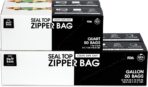 Gallon & Quart Food Storage Zip Bags Combo Pack, 100 Count Each, Total 200, Double Zipper, Easy Open - Image 2