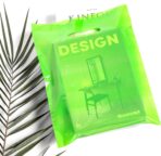 Merchandise Bags Lime Green Color 100 Bags 9"x12" Size 1.5Mil Thick Glossy With Handles - Image 8