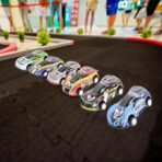 108PCS Race Car Party Favors - Themed Birthday Goodie Bags with Party Straws, Bubble Slap Bracelets, DIY Car Stickers, Pencil Caps - Image 5