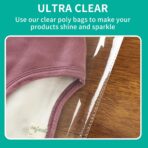 iMailer - 200 Count - 13" x 15" Clear Cellophane Bags Large -Self Seal Cello Resealable Plastic Poly Bags for Clothing, T-Shirts, Pants - Image 5