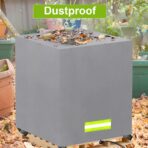 Pallet Cover Tarp Waterproof, Pallet Covers Heavy Duty Waterproof bulk Pallet Covers 48 x 48 x 60'' Outdoor Pallets Tarps Bulk Box Cover 48 x 48 x 60'' Custom Grey Fits Wood Patio Furniture - Image 9