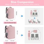 Taygeer Travel Backpack for Women, Carry On Backpack with Water Bottle Pocket & Shoe Pouch, TSA 15.6inch Laptop Mochila Flight Approved, Nurse Bag Casual Daypack for Weekender Business Hiking, Pink - Image 7