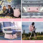 Taygeer Travel Backpack for Women, Carry On Backpack with Water Bottle Pocket & Shoe Pouch, TSA 15.6inch Laptop Mochila Flight Approved, Nurse Bag Casual Daypack for Weekender Business Hiking, Pink - Image 10