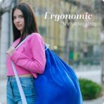Handy Laundry Bag Shoulder Strap Extra Large - Drawstring Locking Closure, Durable Material, Heavy Duty Stitching, Hands Free Carrying - Perfect College Dorm (Blue, 30" x 40") - Image 4