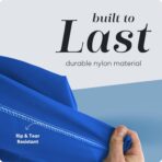 Handy Laundry Bag Shoulder Strap Extra Large - Drawstring Locking Closure, Durable Material, Heavy Duty Stitching, Hands Free Carrying - Perfect College Dorm (Blue, 30" x 40") - Image 5