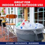 Veska 30-33 Gallon Clear Trash Bags Heavy Duty (Value Pack 100 Bags w/Ties) Large Clear Plastic Recycling Garbage Bags. Large Trash Bags 30+, 32 Gallon - Image 9