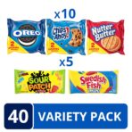 OREO, CHIPS AHOY!, Nutter Butter, SOUR PATCH KIDS & SWEDISH FISH Candy & Cookies Variety Pack, 40 Snack Packs - Image 4