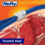 Hefty Freezer Slider Bags, Quart, 15 CT (Pack - 3) - Image 6