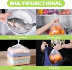 RyhamPaper Food Storage Bags, 1 Roll 14 x 20 Plastic Produce Bag on Roll Fruits, Vegetable, Bread, Food Storage Clear Bags, 350 Bags - Image 6