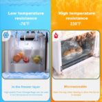 RyhamPaper Food Storage Bags, 1 Roll 14 x 20 Plastic Produce Bag on Roll Fruits, Vegetable, Bread, Food Storage Clear Bags, 350 Bags - Image 7