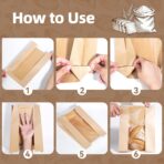 25 pcs Paper Bread Bags, Sourdough Bread Bags for Homemade Bread, Large Bakery Bags with Window for Packaging Baked Goods, Loaves, Label Seal sticker included - Image 6